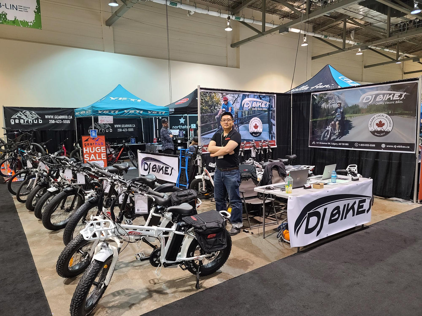DJ Bikes stands out at the Alberta Bike Show!