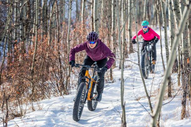 Winter biking with electric bikes