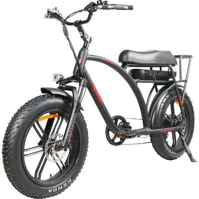 Electric Mini Bike, DJ Super Bike, retro mini bike style ebike with fat tires by DJ Bikes Canada