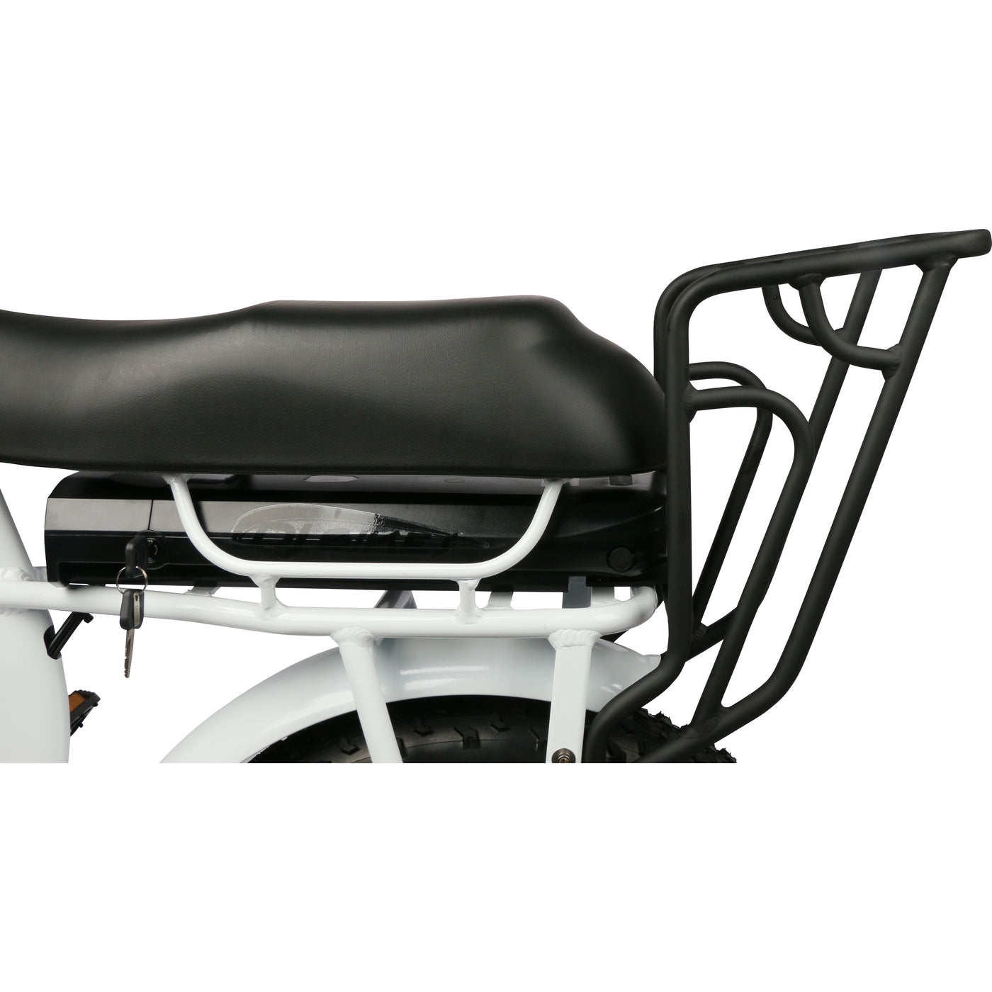 Redesigned DJ Super Bike Step Thru from DJ Bikes Canada now sports a rear rack for your gear